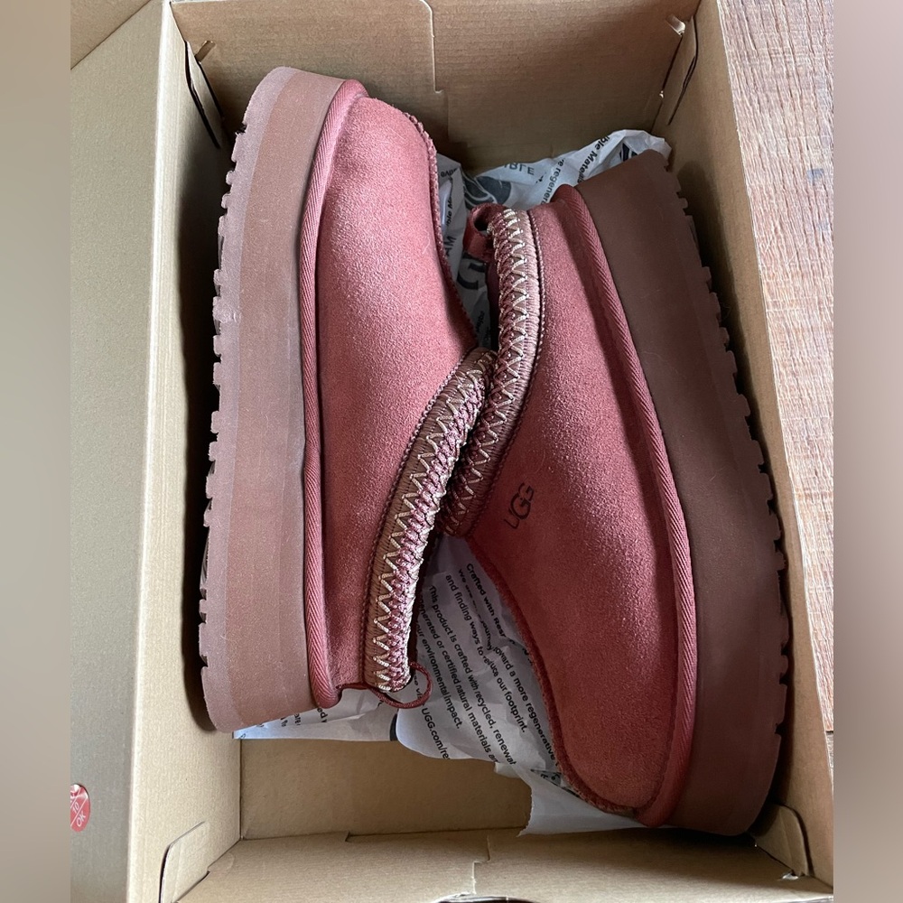 Women’s UGG Tazz Platform Slipper Red Jasper 8